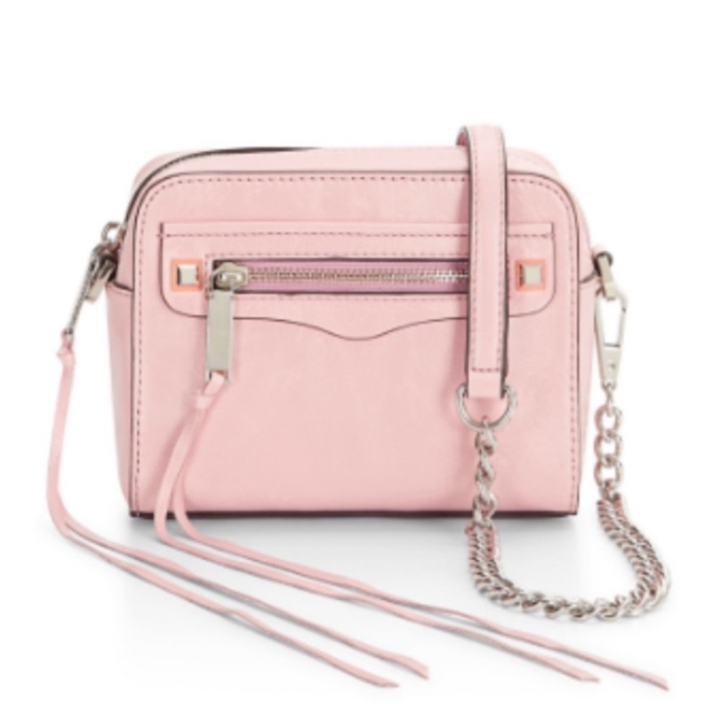 Rebecca Minkoff Regan Genuine Leather Crossbody Lilac Rose